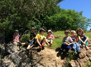 Nature camp unit on rocks, minerals, and geology