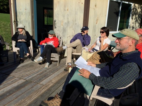 Stories participants with John Elder