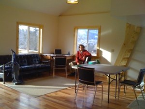 Don rests from preparing the Annex for the fall creative residency.